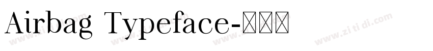 Airbag Typeface字体转换